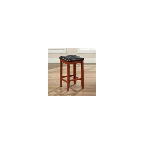Upholstered Square Seat Bar Stool with 24 inch Seat Height Y192907