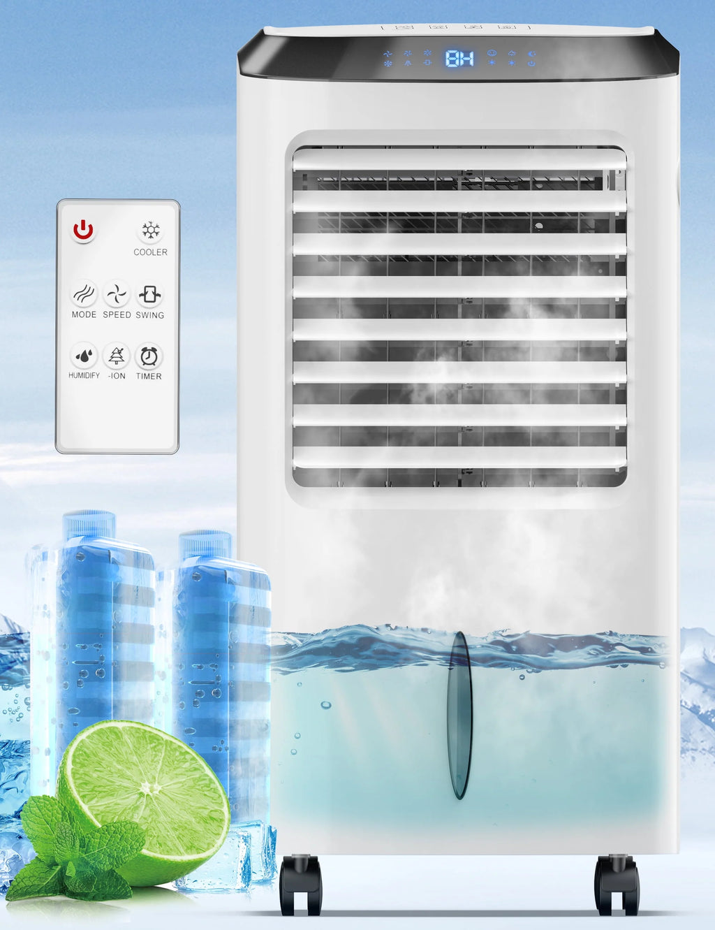 4-in-1 Evaporative Air Cooler with Remote J1647