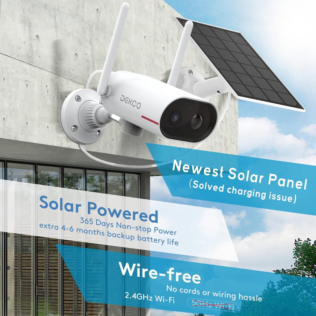 Wireless Outdoor Solar Security Camera with Night Vision D9430