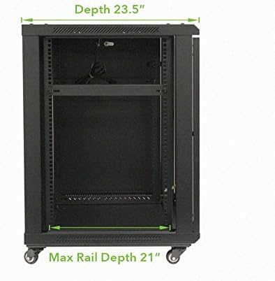15U Wall Mount Audio Video Rack Cabinet with Glass Door S1930