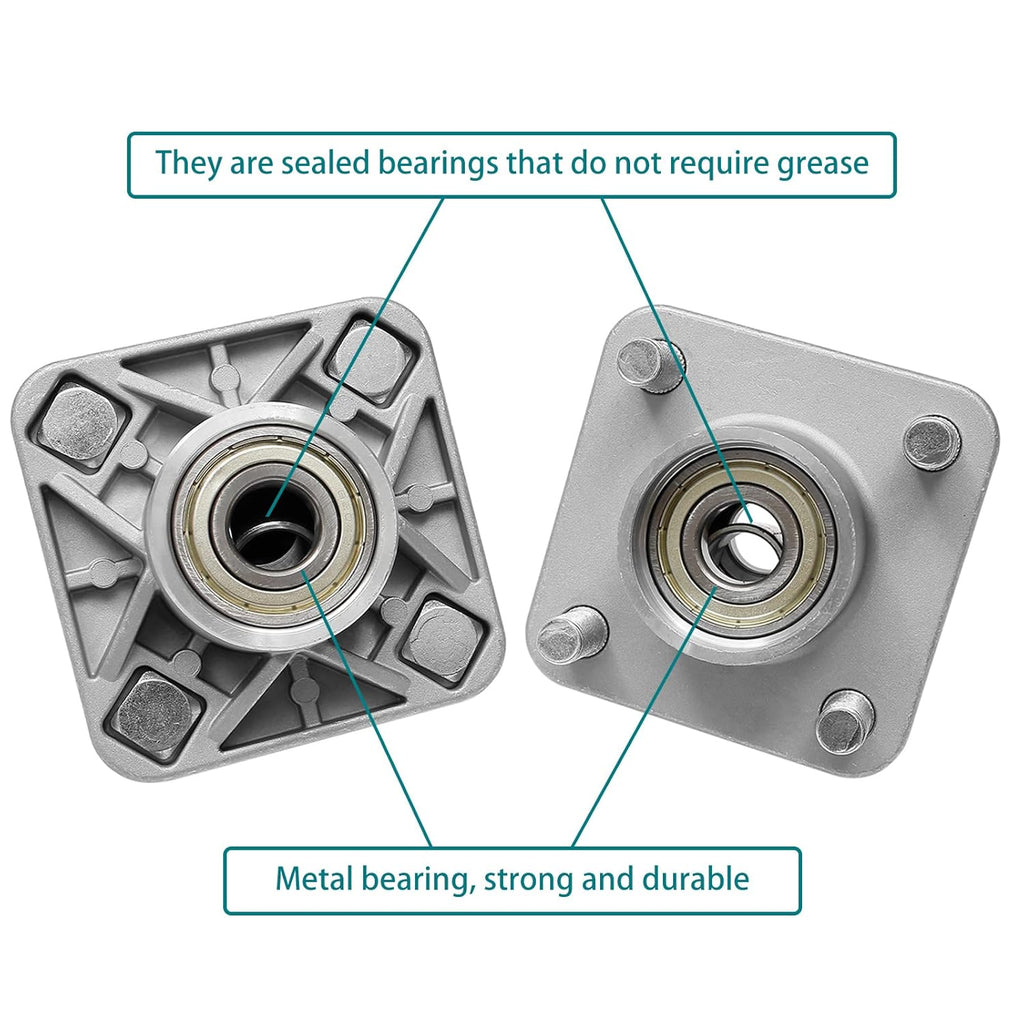 Front Wheel Hub Kit with Bearings Seals 2Pcs A801