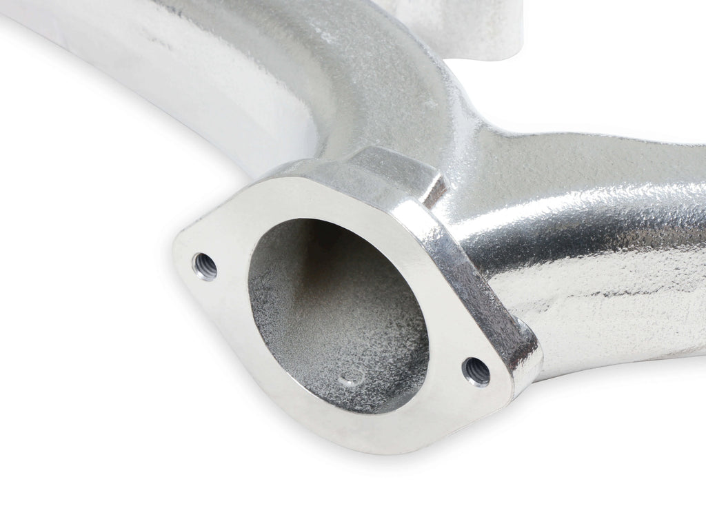 Cast Iron Exhaust Manifolds 2-1/2" Outlet Silver Ceramic Coated Y640799