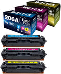 Compatible 206A Toner Cartridge 3 Pack Cyan Magenta Yellow K119
