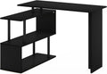 L-Shape Computer Desk with 3-Tier Shelves I97744