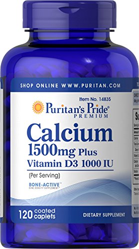 120 Coated Caplets Calcium 1500 mg with Vitamin D3 25mcg M83559