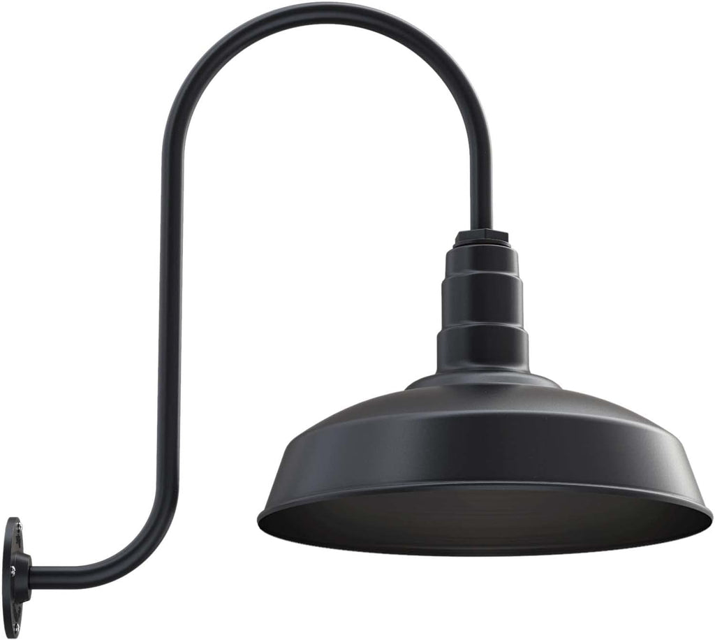 16 Dome 23 Gooseneck Galvanized Outdoor Wall Mounted Barn Light D887376