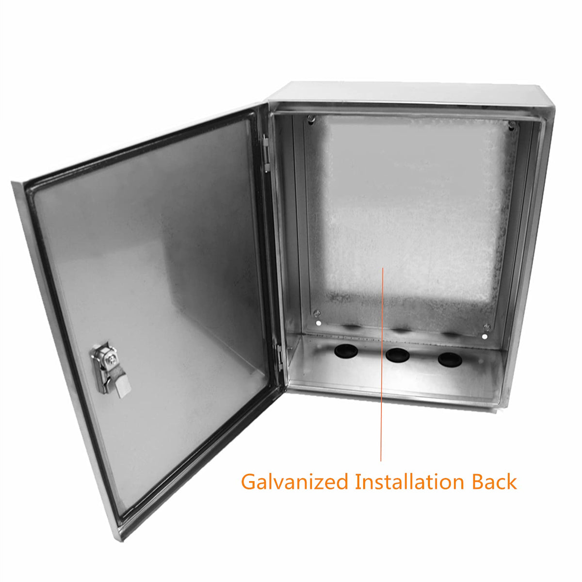 304 Stainless Steel Electrical Enclosure Box 20'' x 16'' x 8'' with Mounting Plate W53906