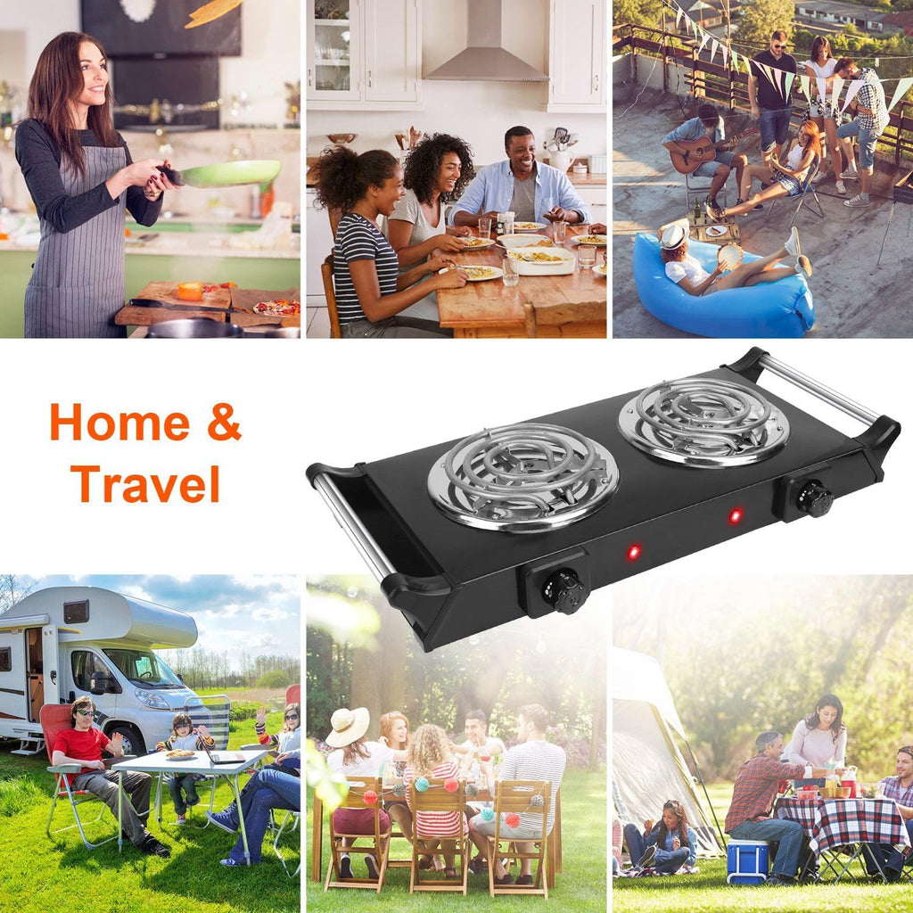 2000W Portable Double Coil Electric Hot Plate A502