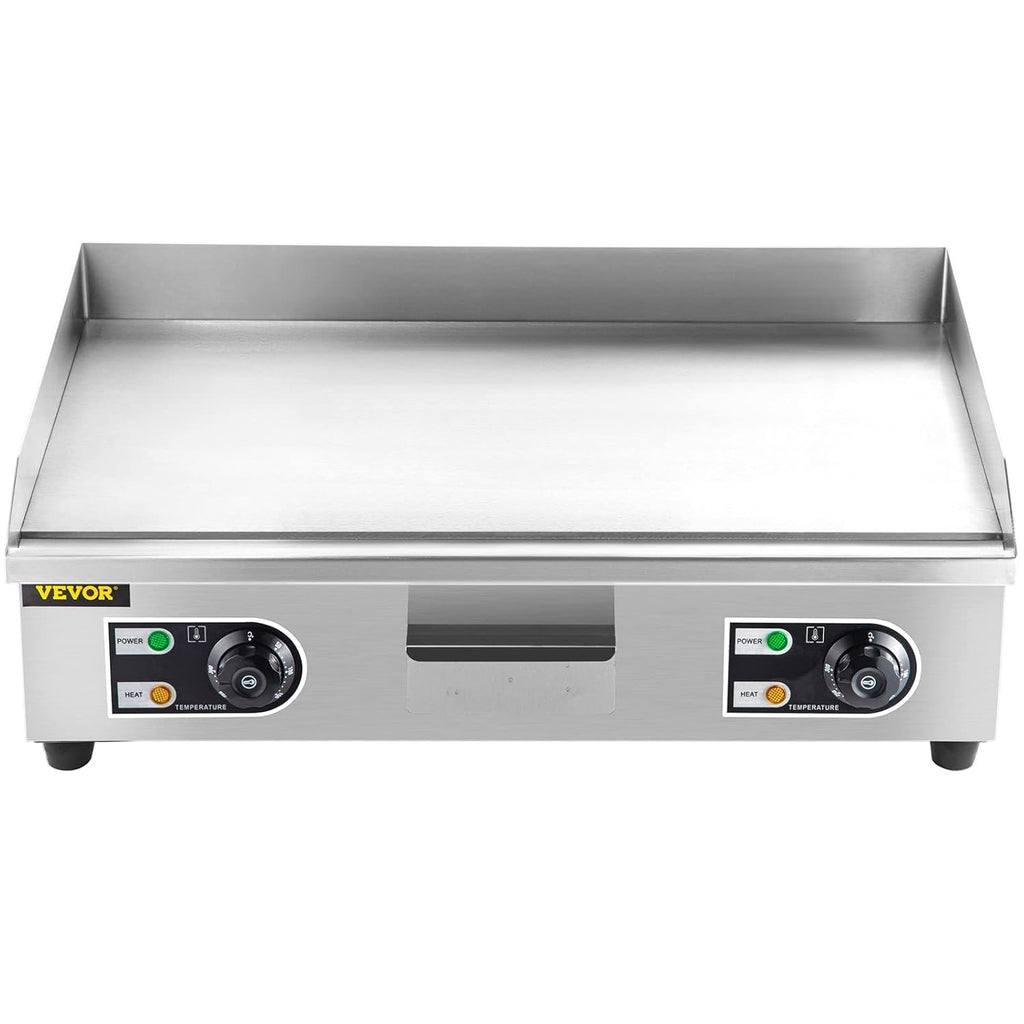 30" 3000W Electric Countertop Griddle Non-Stick Stainless Steel Flat Top Grill B356048