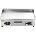 30" 3000W Electric Countertop Griddle Non-Stick Stainless Steel Flat Top Grill B356048