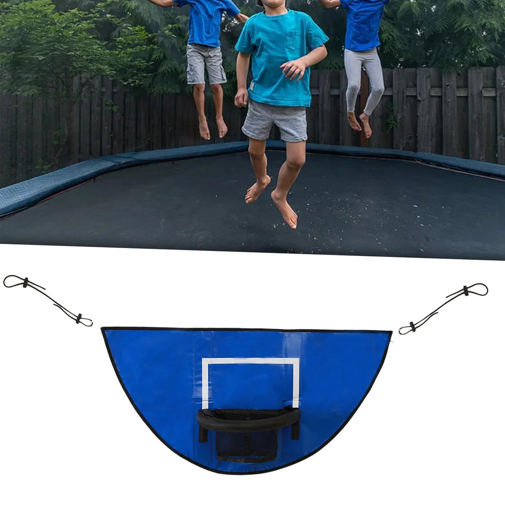 Basketball Hoop Attachment for Trampoline with Net Basketball Goal X1889