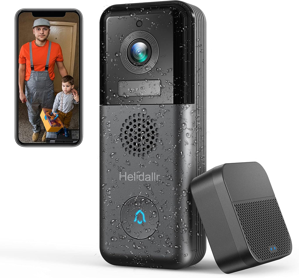 2K Wireless Video Doorbell Camera with Night Vision E698511