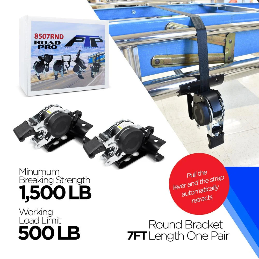 Retractable Ladder Rack Straps for 1-7/8" - 2" Round Tubing C47221