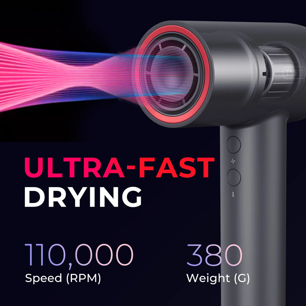 1500W High Speed Ionic Hair Dryer with Smoothing Nozzle J7355