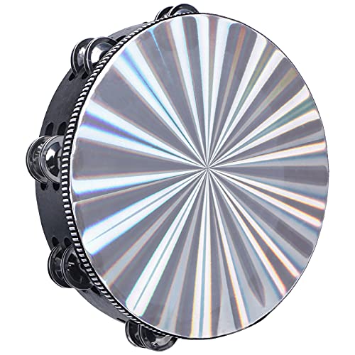10 inch Tambourine with Double Row Jingle Handheld Percussion Y205