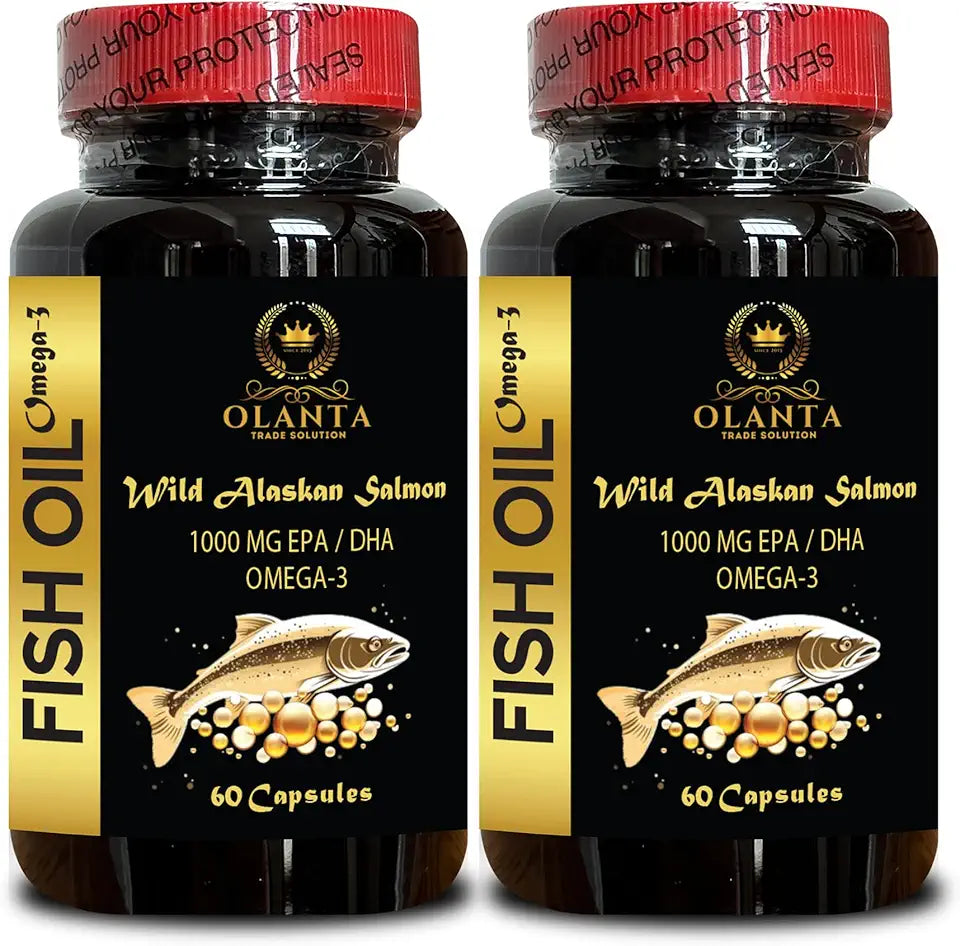 Wild Alaskan Salmon Oil Omega 3 Supplement 120 Softgels M997