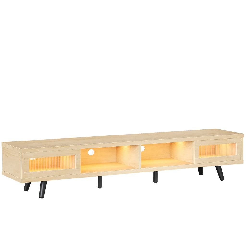 70 LED TV Stand with Sliding Glass Door L9630