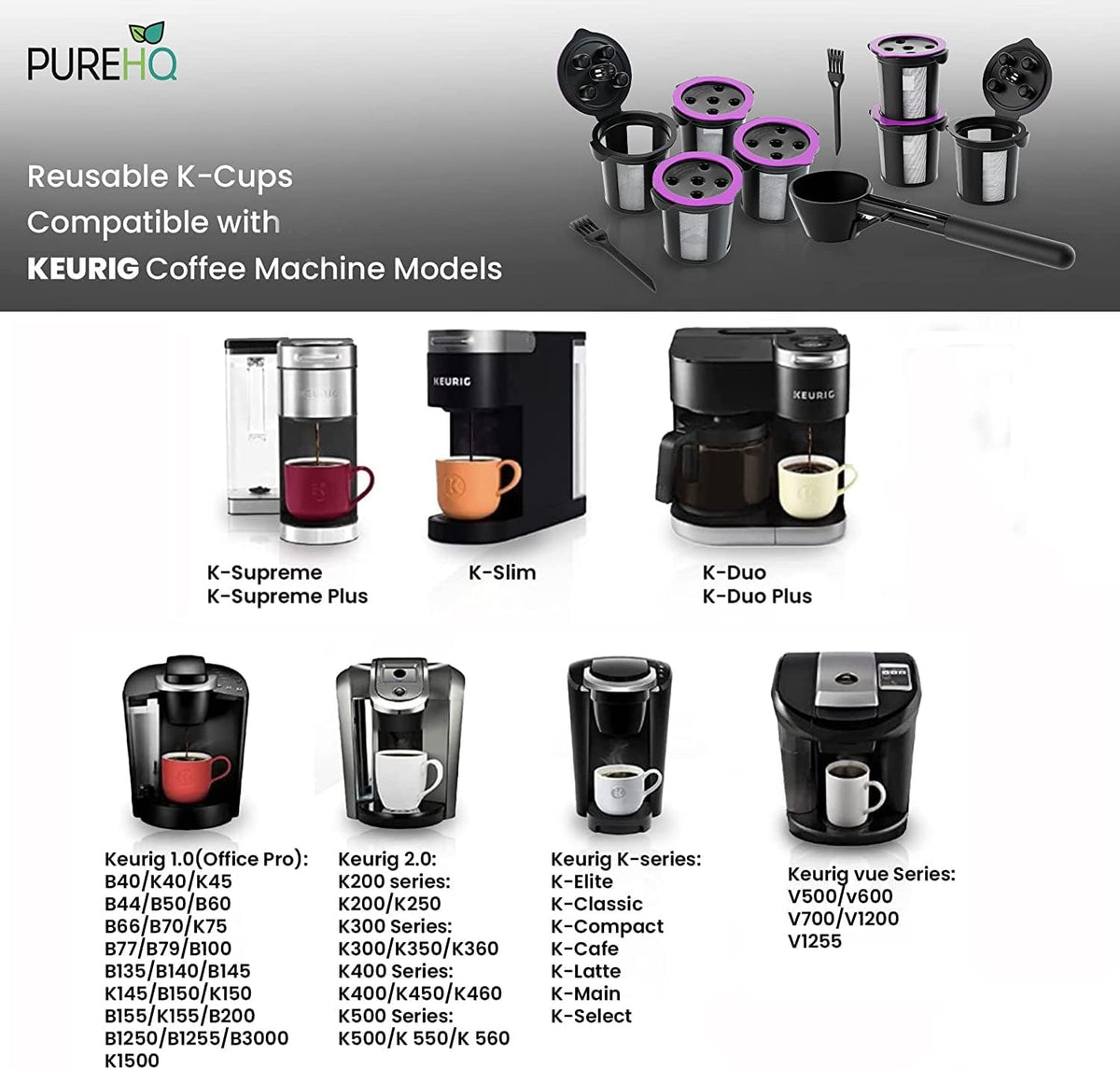4 Reusable K Cups for Keurig Coffee Maker N622486