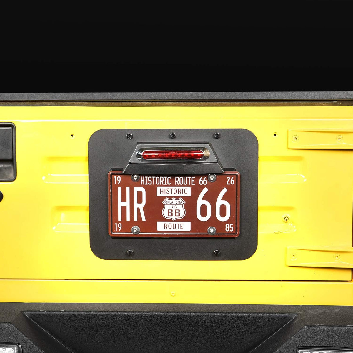 Spare Tire Delete License Plate Relocation Kit with Third Brake Light K38159