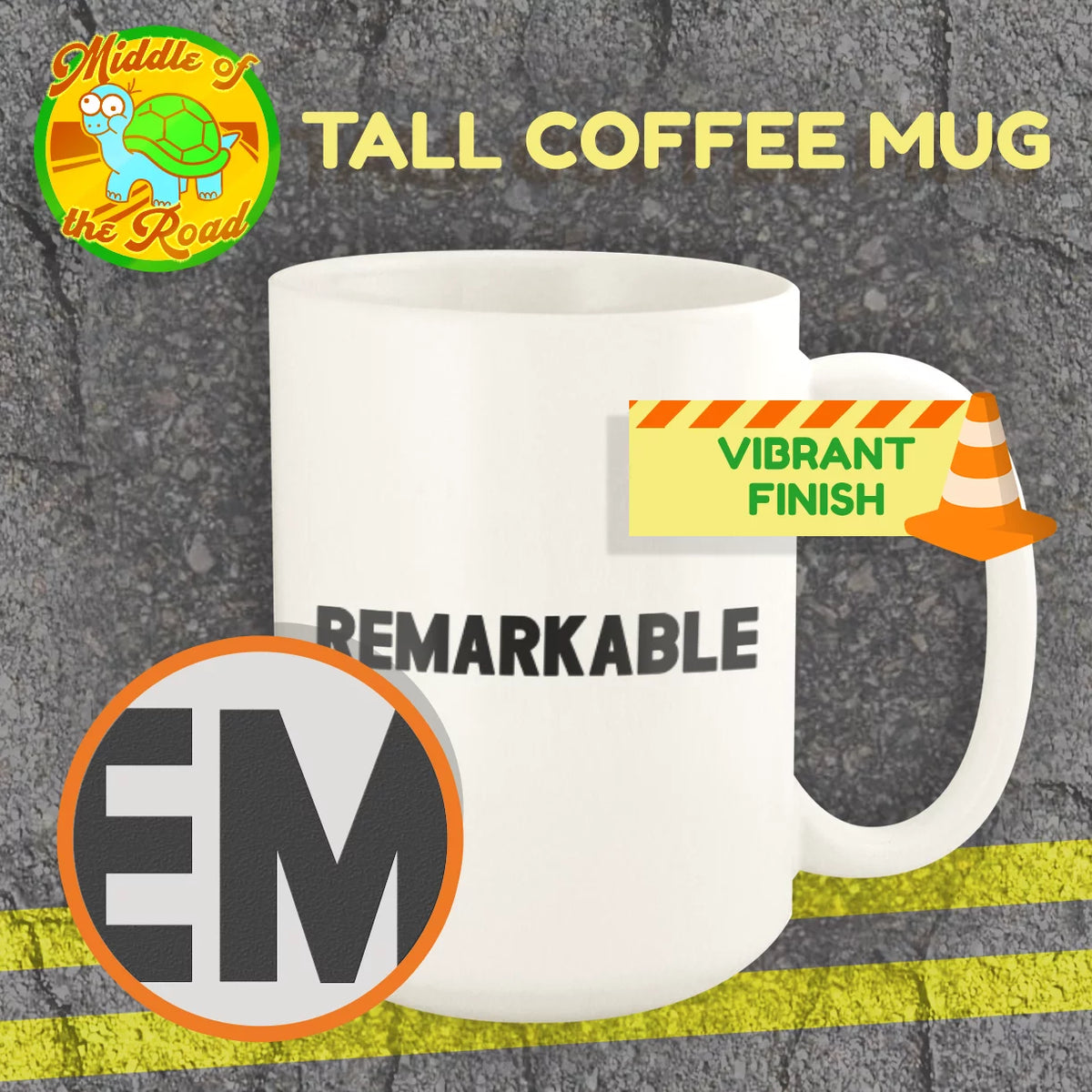 White Ceramic 15oz Mug K949