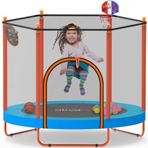 60'' Rebounder Trampoline with Safety Enclosure Net O242