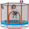 60'' Rebounder Trampoline with Safety Enclosure Net O242