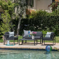 4 Piece Outdoor Aluminum Chat Set R1008
