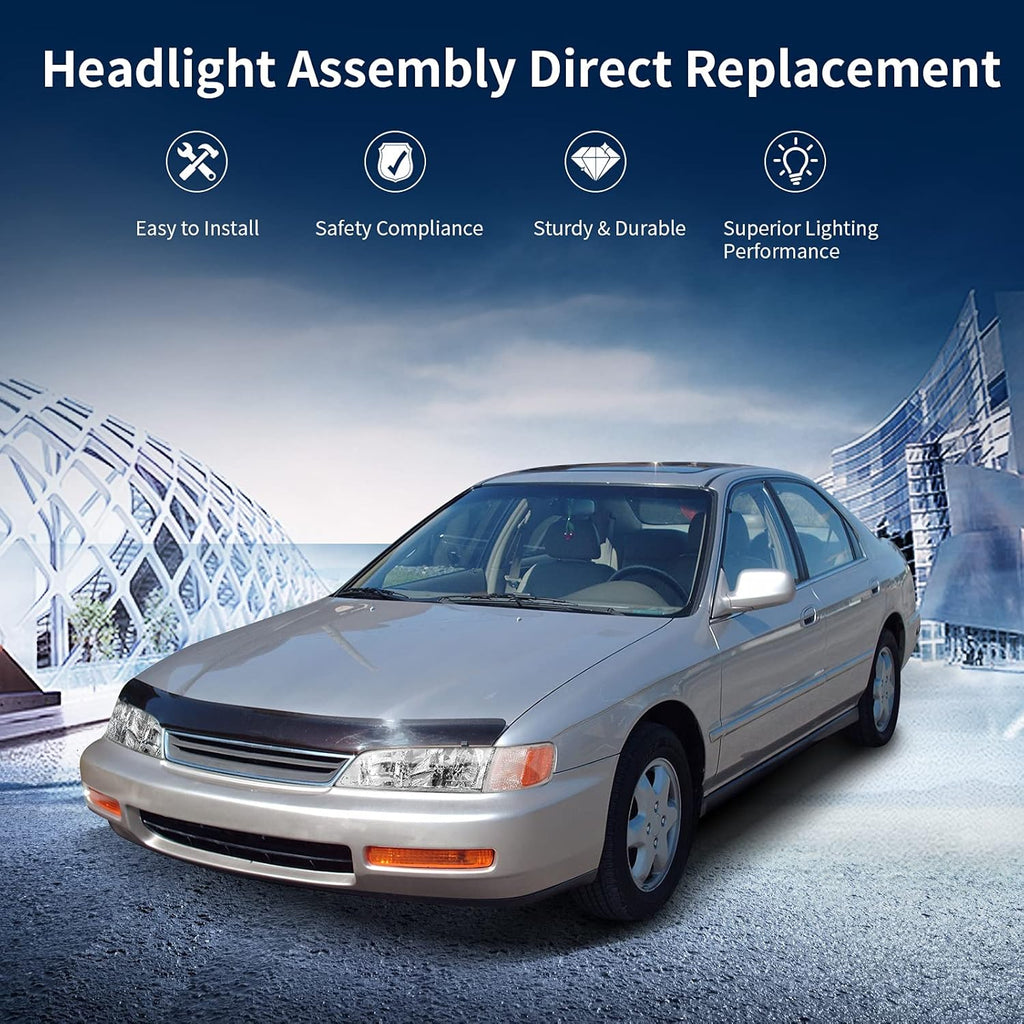 Headlight Assembly for Accord 1994 1995 1996 1997 B184