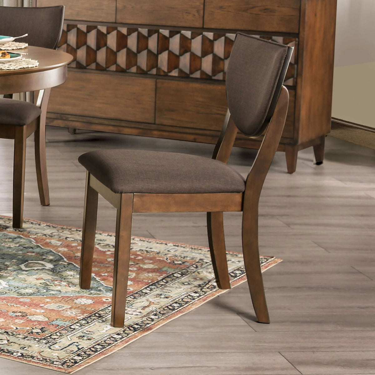 Wood Side Chairs Set of 2 N7043
