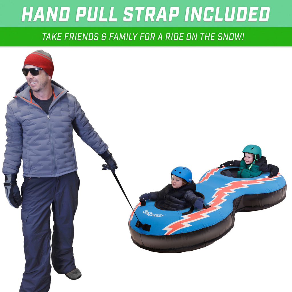 Retro 2 Person Snow Tube with Canvas Cover E743