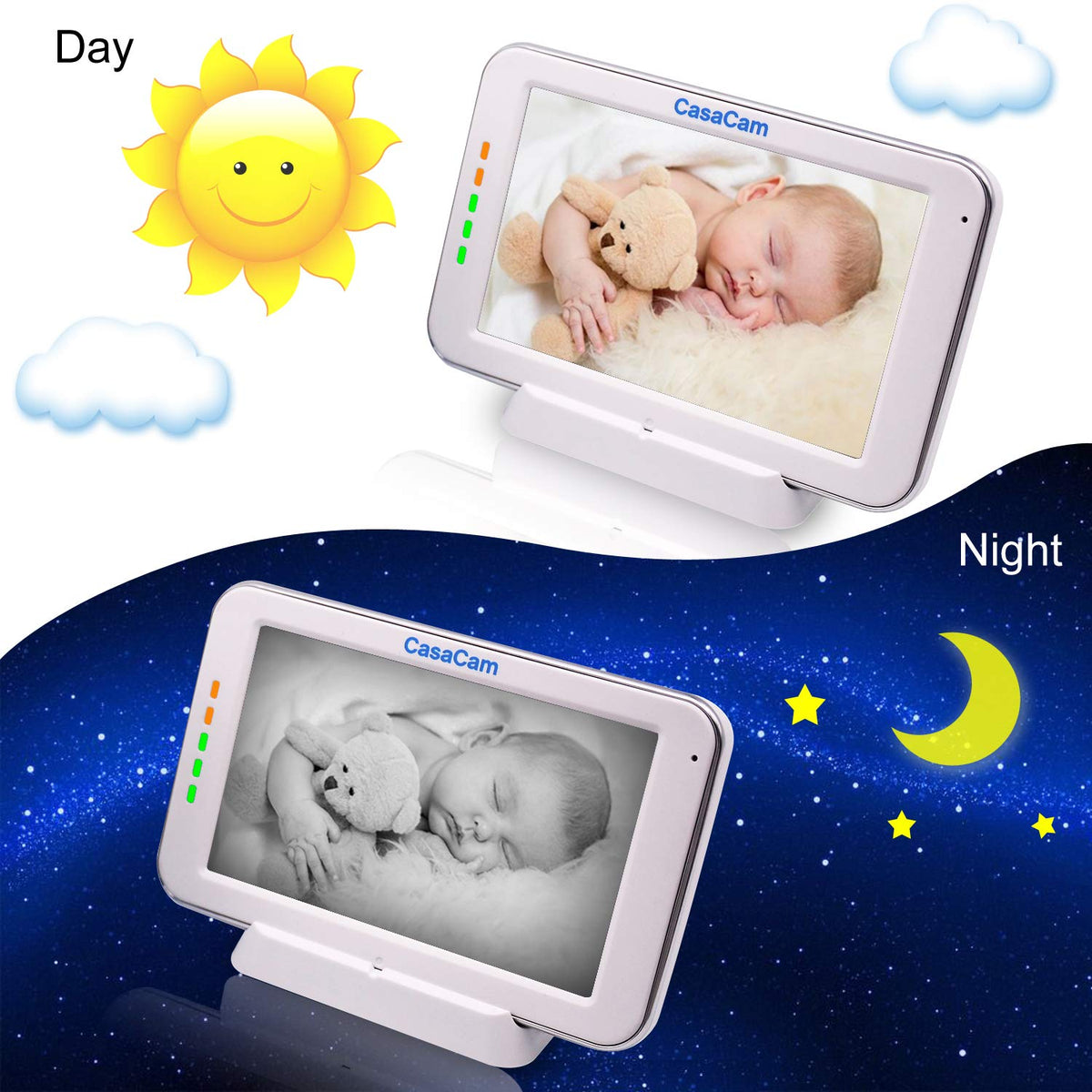 Video Baby Monitor with 5 Touchscreen and Pan & Tilt Camera Z134642