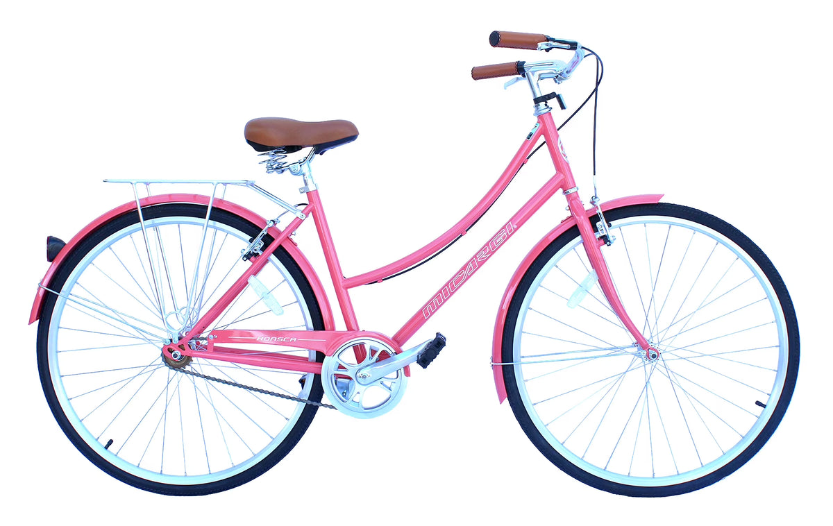 Lavender 700C City Bike with Back Rack Y68621