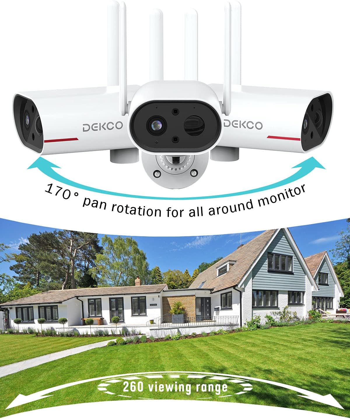 Wireless Outdoor Solar Security Camera with Night Vision D9430