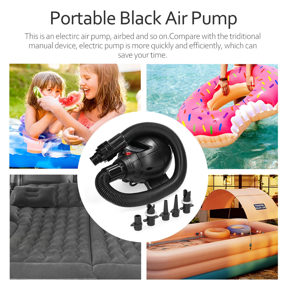 800W Electric Air Pump Inflator C914