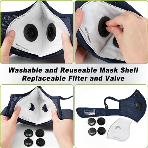 Multicolor M Plus Dust Mask with 6 Activated Carbon Filters H923