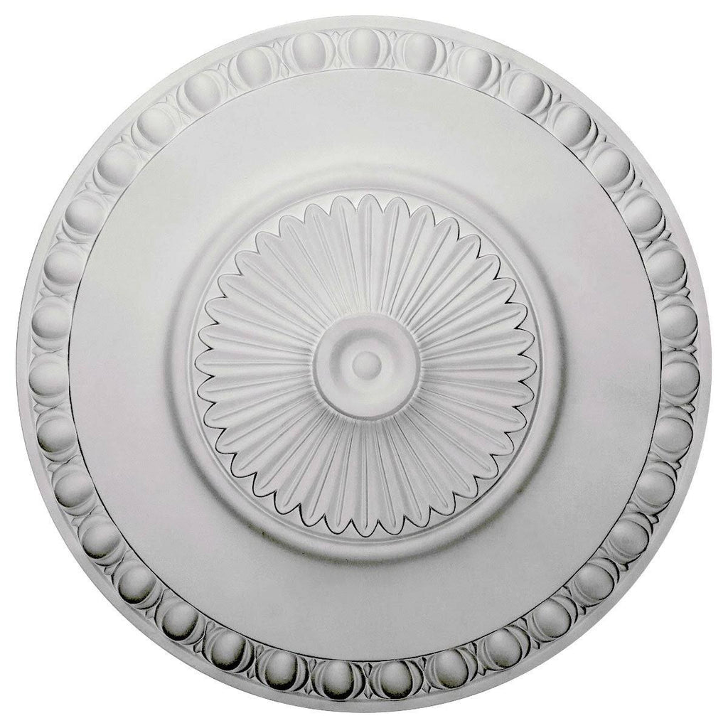 23 1/2x22OD x 3 1/4x22P Hand-Painted Walnut Ceiling Medallion T6277