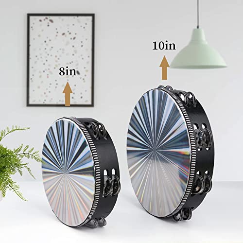 10 inch Tambourine with Double Row Jingle Handheld Percussion Y205