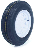 5.30 x 12 Trailer Tire and Wheel 5 Lug White Spoke Pack of 2 Y408113