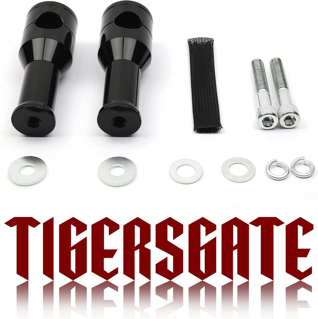 Gloss Black 1 inch Handlebar Risers C209544