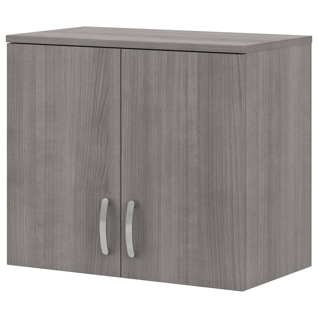Platinum Gray Wall Cabinet with Doors and Shelves P757