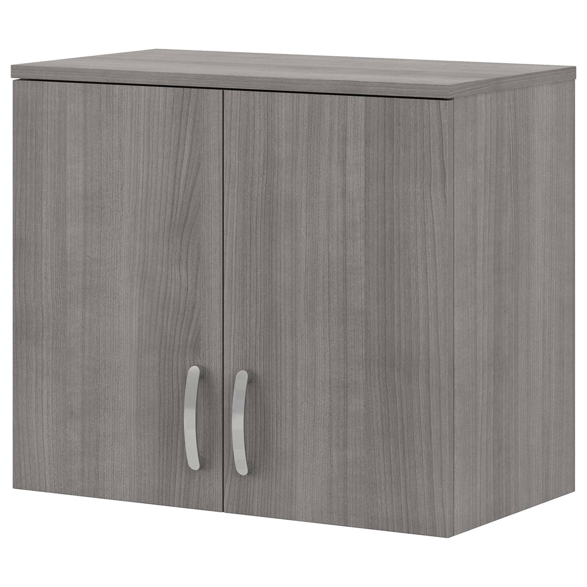Platinum Gray Wall Cabinet with Doors and Shelves P757