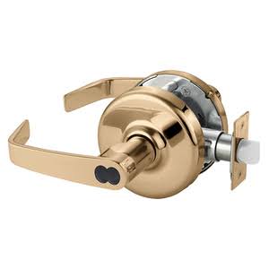 Bright Bronze Clear Coated Cylindrical Lock P580794