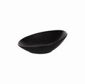 Oval Slanting Bowl 26x18cm Black E1973