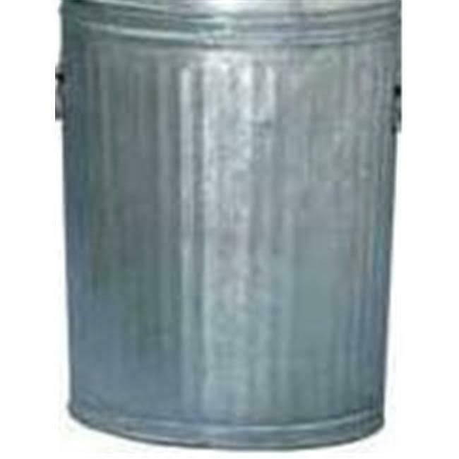 Galvanized Steel 32-Gallon Trash Can Z221