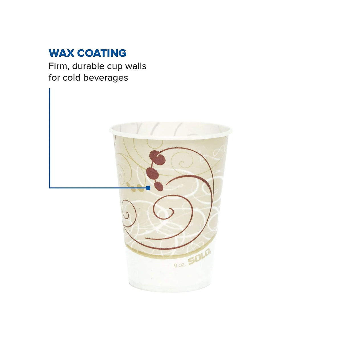 9 oz Paper Cold Cups 100 Count Pack of 20 U40224