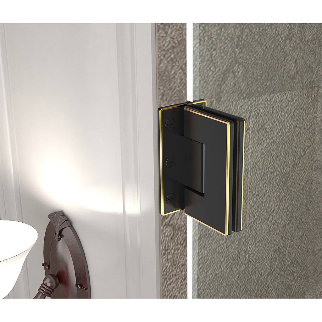 Chrome Frameless Hinged Shower Door L347