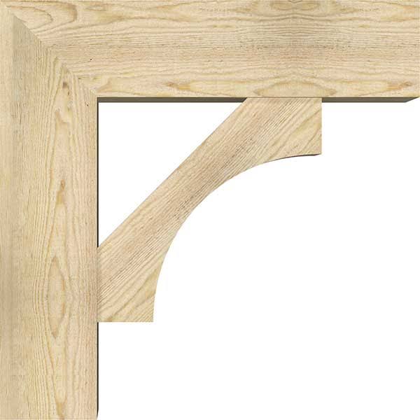 8x22W x 26x22D x 26x22H Douglas Fir Bracket with Offset Brace I6019