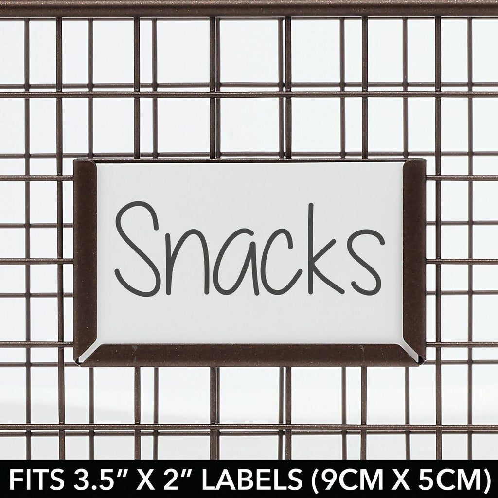 Black 4 Pack Metal Food Storage Basket G27560