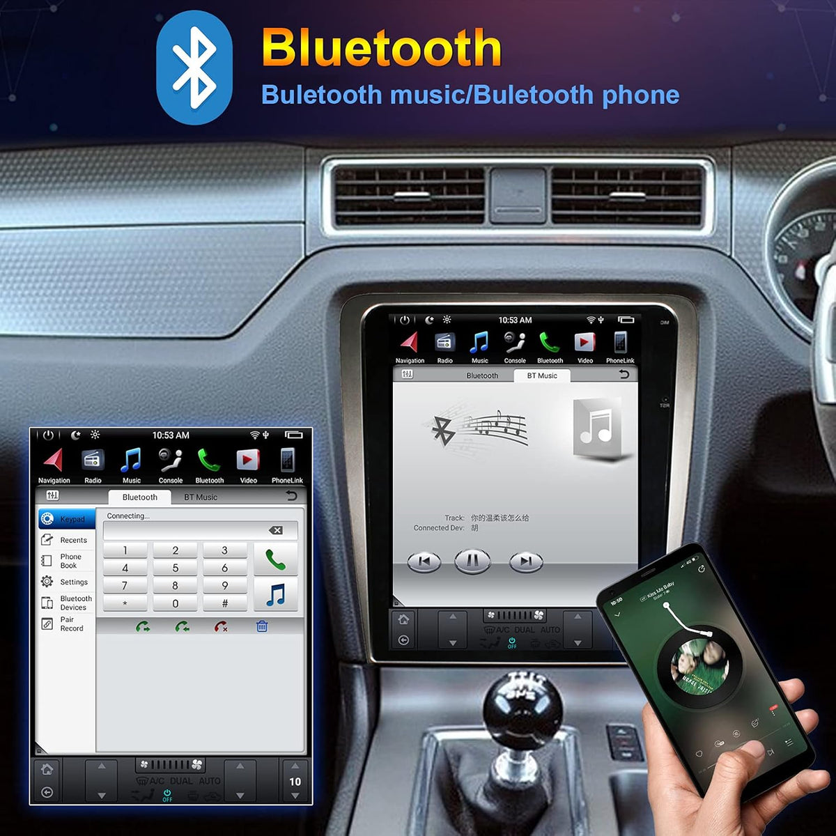12.1 Inch Android Car Navigation Stereo with Touch Panel I4737