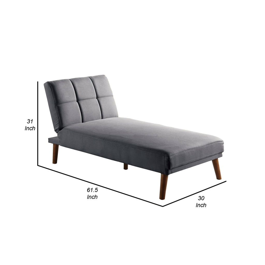 Gray Adjustable Chaise Lounge J9702